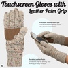 image:imageFunky Junque Womens Winter Gloves  Cute Knit Fleece Lined Touchscreen Texting Gloves for Women Teen Girls AccessoriesOatmeal Confetti