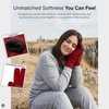 image:imageFunky Junque Womens Winter Gloves  Cute Knit Fleece Lined Touchscreen Texting Gloves for Women Teen Girls AccessoriesRed
