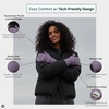 image:imageFunky Junque Womens Winter Gloves  Cute Knit Fleece Lined Touchscreen Texting Gloves for Women Teen Girls AccessoriesViolet