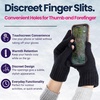 image:imageFunky Junque Womens Winter Gloves Touchscreen Thumb Forefinger Access Diamond Pattern Cold Weather Knit Warm Cute DesignBlack