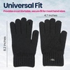 image:imageFunky Junque Womens Winter Gloves Touchscreen Thumb Forefinger Access Diamond Pattern Cold Weather Knit Warm Cute DesignBlack