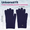 image:imageFunky Junque Womens Winter Gloves Touchscreen Thumb Forefinger Access Diamond Pattern Cold Weather Knit Warm Cute DesignNavy