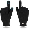 image:imageFunky Junque Basics Touch Screen Gloves for Men Knitted Cold Weather Tech Winter Mens Gloves with Touchcreen fingersBlack