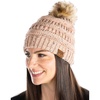Indi Pink (Faux Fur Pom)