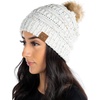 Ivory (Faux Fur Pom)