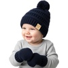Navy String Pom (0-9 Mo)