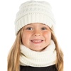 image:imageFunky Junque FleeceLined Neck Warmer Tube Scarf amp Knit Gaiter Bundle  Cozy Winter Set  Neutral Tones Vibrant HuesIvory