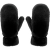 image:imageFunky Junque Fuzzy Mittens for Women Faux Fur Cold Weather Gloves Fleece Lined Cute Furry Fluffy Warm Winter FashionBlack