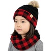Buffalo Check - Black/Red (Pom)