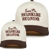 image:imageFunky Junque Matching Family Trucker Hat Set Adult amp Child Baseball Caps  Mommy amp me 2tone vintage snapback caps for family photos baby showers outings amp matching giftsExcuse Me  You Look Like You Love Me  BrownBeige