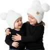 Chenille Earflap - White