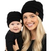 Adult & Infant - Ribbed - Black (2 Pack)