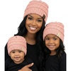 Adult & Toddler & Infant - Indi Pink - Ribbed (3pk)