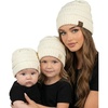 Adult & Toddler & Infant - Ivory - Ribbed (3pk)
