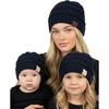 Adult & Toddler & Infant - Navy - Ribbed (3pk)