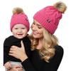 Adult/Infant - Cable Knit - Candy Pink (2 Pack)