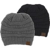 2 Pack - Black & Heather Grey