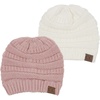 2 Pack - Ivory & Indi Pink