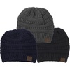 3 Pack - Black  Navy  Dk Melange Grey