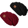 2 Pack - Black & Burgundy
