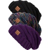 3 Pack - Black  Purple  Kaleidoscope