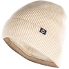 image:imageFunky Junque VelvetLined Knit Beanie  Cuffed Winter Hat for Men amp Women Warm Stretch Fit Premium ColdWeather ComfortBeige