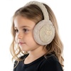 image:imageFunky Junque Winter Ear Muffs for Kids Girl Boy Fuzzy Cozy Warm Earmuffs Adjustable Cold Weather Ear Warmer Ages 412Cable Knit  Beige