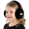 image:imageFunky Junque Winter Ear Muffs for Kids Girl Boy Fuzzy Cozy Warm Earmuffs Adjustable Cold Weather Ear Warmer Ages 412Cable Knit  Black