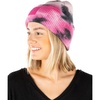 image:imageFunky Junque Womens Colorful Tie Dye Beanie  Trendy Womens Hot Pink Winter Hat Cozy Cuffed Knit Multicolor Skull CapTie Dye  Black  Hot Pink