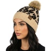 image:imageFunky Junque Womens Pom Pom Beanie  Soft Knit Winter Hat for Women amp Teens Leopard amp Zebra Fashion Animal Print BeaniesLeopard  Beige New