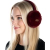 Faux Mink Fur - Burgundy