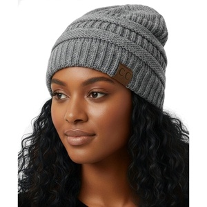 image:imageFunky Junque Adult Winter Beanie Slouchy Knit Skull Cap  Ribbed Cuff Hat for Men and Women Soft Acrylic Toboggan Warm and Lightweight Ski and Cold Weather Elastic Stretch FitHeather Grey