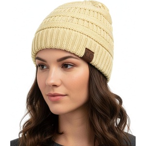 image:imageFunky Junque Adult Winter Beanie Slouchy Knit Skull Cap  Ribbed Cuff Hat for Men and Women Soft Acrylic Toboggan Warm and Lightweight Ski and Cold Weather Elastic Stretch FitLemonade