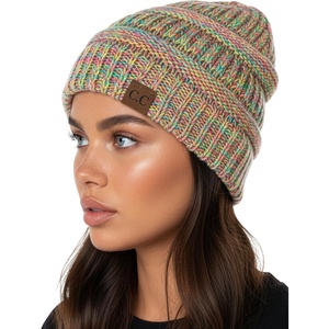 image:imageFunky Junque Adult Winter Beanie Slouchy Knit Skull Cap  Ribbed Cuff Hat for Men and Women Soft Acrylic Toboggan Warm and Lightweight Ski and Cold Weather Elastic Stretch FitPink  Yellow  Hot Pink  Teal  4 Tone Mix