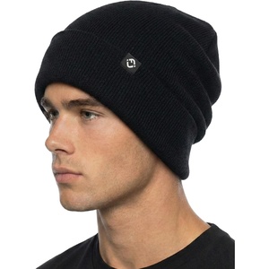 image:imageFunky Junque Basics Beanies Hats for Men Women Winter Hats Soft Warm Unisex Cuffed Ski Beanie Knitted Skull Cap TobogganBlack