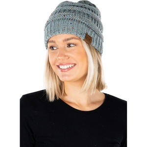 image:imageFunky Junque Confetti Knit Beanie for Women  Colorful Slouchy Cute Beanies Cable Knitted Womens Winter Hats Cozy FashionWinter Mint
