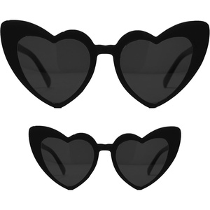 image:imageFunky Junque Heart Shaped Sunglasses Mommy and Me  Mothers Day Gift  Family Matching SunniesBlack
