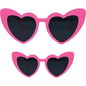 image:imageFunky Junque Heart Shaped Sunglasses Mommy and Me  Mothers Day Gift  Family Matching SunniesCandy Pink