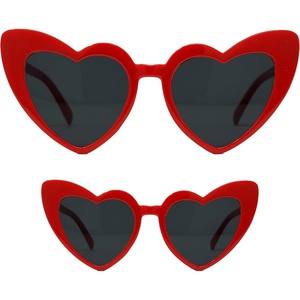 image:imageFunky Junque Heart Shaped Sunglasses Mommy and Me  Mothers Day Gift  Family Matching SunniesRed