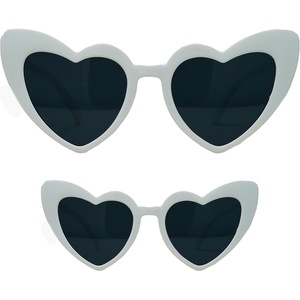 image:imageFunky Junque Heart Shaped Sunglasses Mommy and Me  Mothers Day Gift  Family Matching SunniesWhite