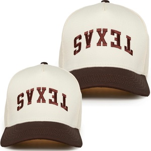 image:imageFunky Junque Matching Family Trucker Hat Set Adult amp Child Baseball Caps  Mommy amp me 2tone vintage snapback caps for family photos baby showers outings amp matching giftsTexas Updside Down  BrownBeige