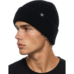 image:imageFunky Junque Mens Ribbed Knit Beanie  Soft Winter Hat for Men amp Women Lightweight Stretch Toboggan Cozy Unisex Knit CapBlack