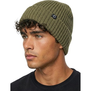 image:imageFunky Junque Mens Ribbed Knit Beanie  Soft Winter Hat for Men amp Women Lightweight Stretch Toboggan Cozy Unisex Knit CapOlive