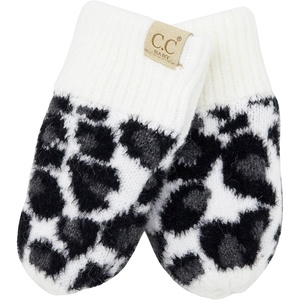 image:imageFunky Junque Newborn Baby Winter Mittens  Fleece Lined NoThumb Infant Mittens for Babies 09 Months Baby EssentialsLeopard  Ivory