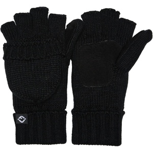 image:imageFunky Junque Premium FleeceLined Convertible Mittens  Warm Winter Knit Gloves  Value Packs Solid Colors Mixed ColorsBlack