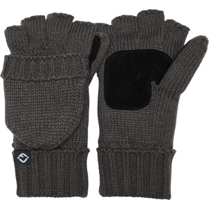 image:imageFunky Junque Premium FleeceLined Convertible Mittens  Warm Winter Knit Gloves  Value Packs Solid Colors Mixed ColorsCharcoal