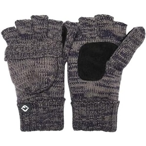 image:imageFunky Junque Premium FleeceLined Convertible Mittens  Warm Winter Knit Gloves  Value Packs Solid Colors Mixed ColorsNavyGrey Mix