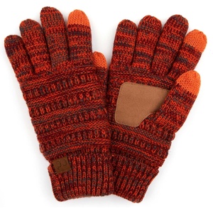 image:imageFunky Junque Premium Touchscreen Gloves  Warm Lined with Grip for Men amp Women  Spring Colors Neutral Tones Value Packs3 Tone Mix  Rust