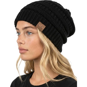 image:imageFunky Junque Skull Cap Beanie for Women  Womens Winter Hat Knit Slouch Style Warm Soft Unisex Cold Weather Mens BeaniesBlack