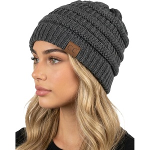 image:imageFunky Junque Skull Cap Beanie for Women  Womens Winter Hat Knit Slouch Style Warm Soft Unisex Cold Weather Mens BeaniesCharcoal